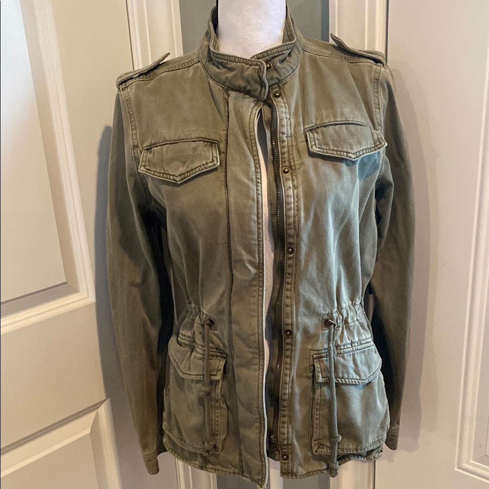 Lucky Brand Women's Olive Utility Jacket Small